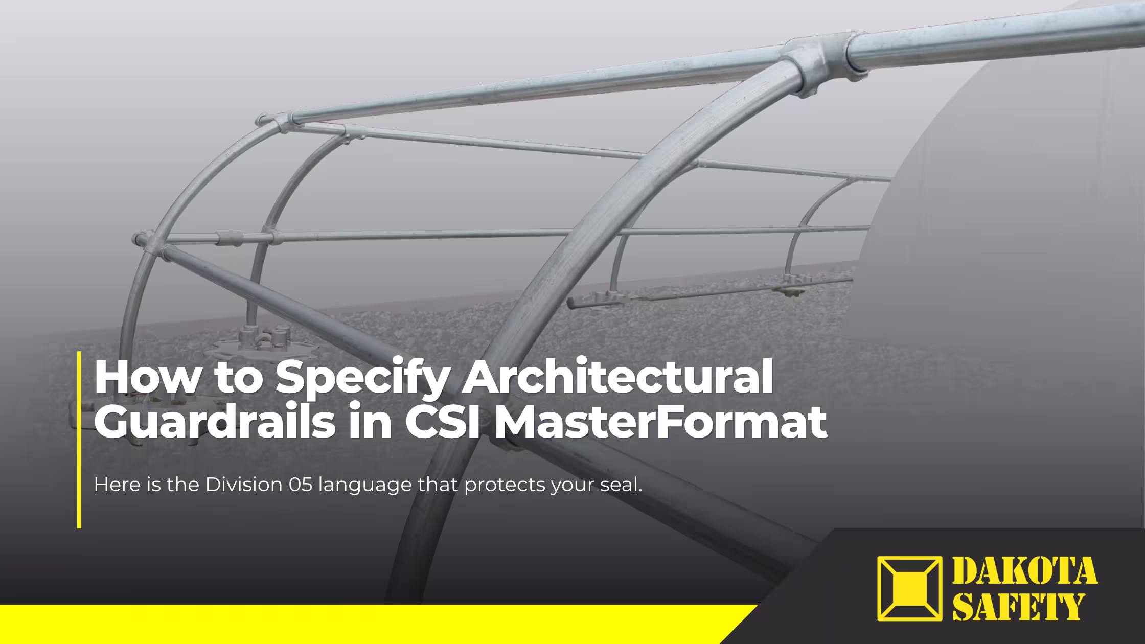 How to Specify Architectural Guardrails in CSI MasterFormat